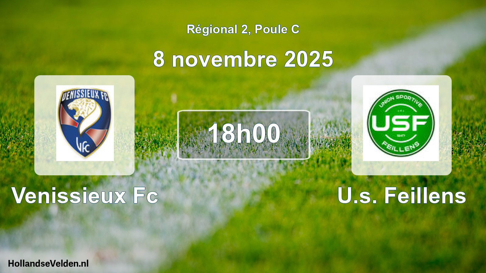 Geplande wedstrijd: Venissieux Fc - U.s. Feillens (8 november 2025)