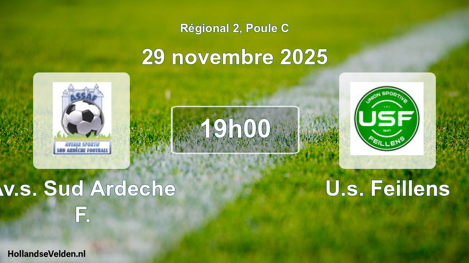 Scheduled Match: Av.s. Sud Ardeche F. - U.s. Feillens (29 November 2025)
