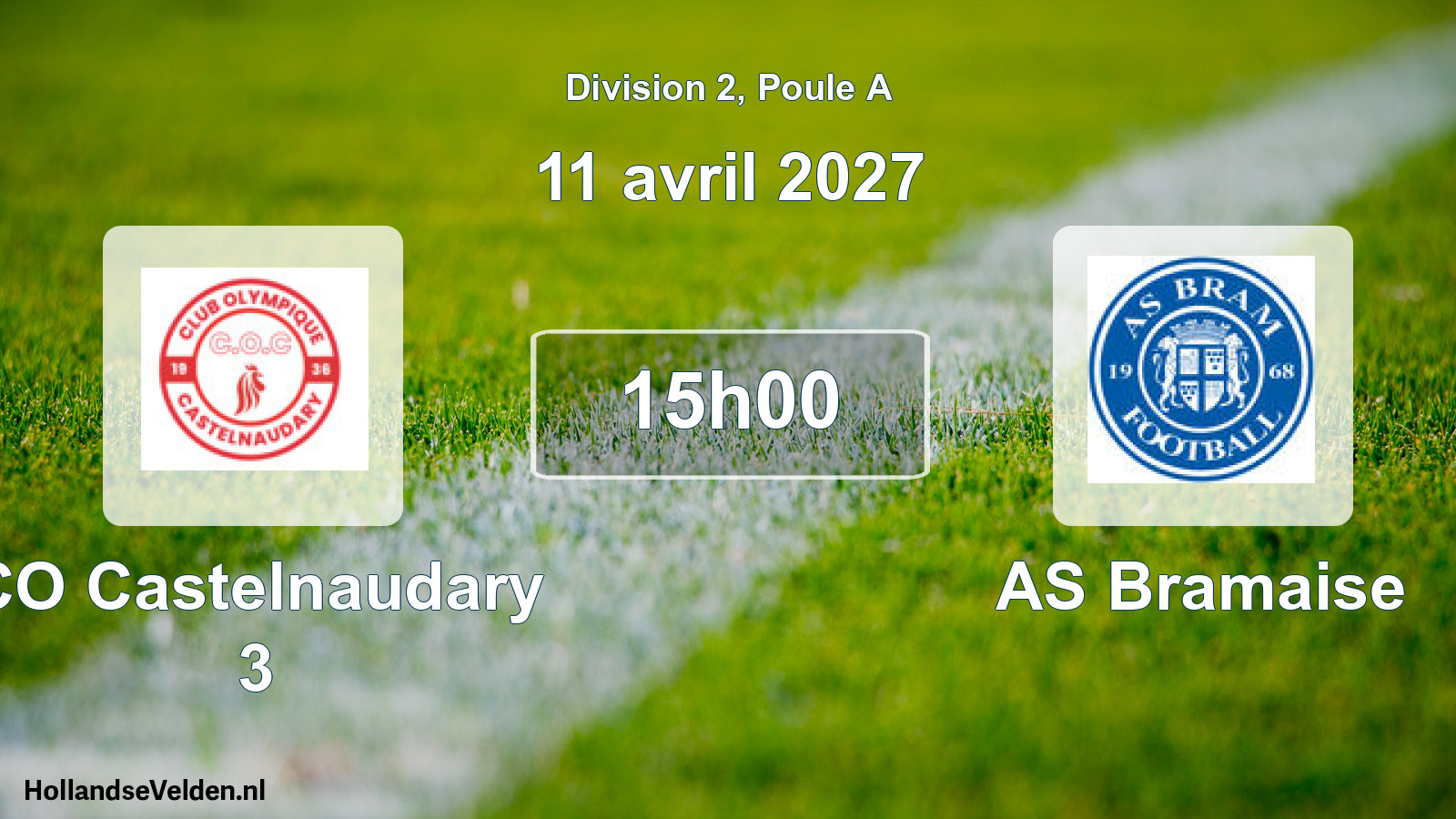 Scheduled Match: CO Castelnaudary 3 - AS Bramaise (11 April 2027)