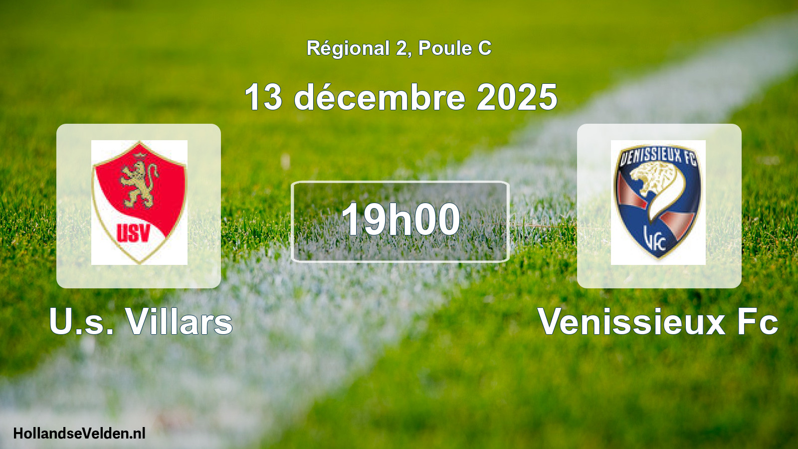 Geplande wedstrijd: U.s. Villars - Venissieux Fc (13 december 2025)