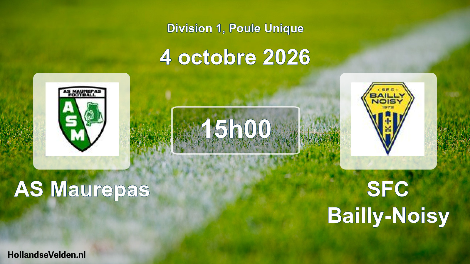 Scheduled Match: AS Maurepas - SFC Bailly-Noisy (4 October 2026)
