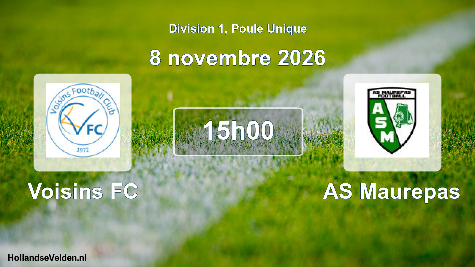 Scheduled Match: Voisins FC - AS Maurepas (8 November 2026)
