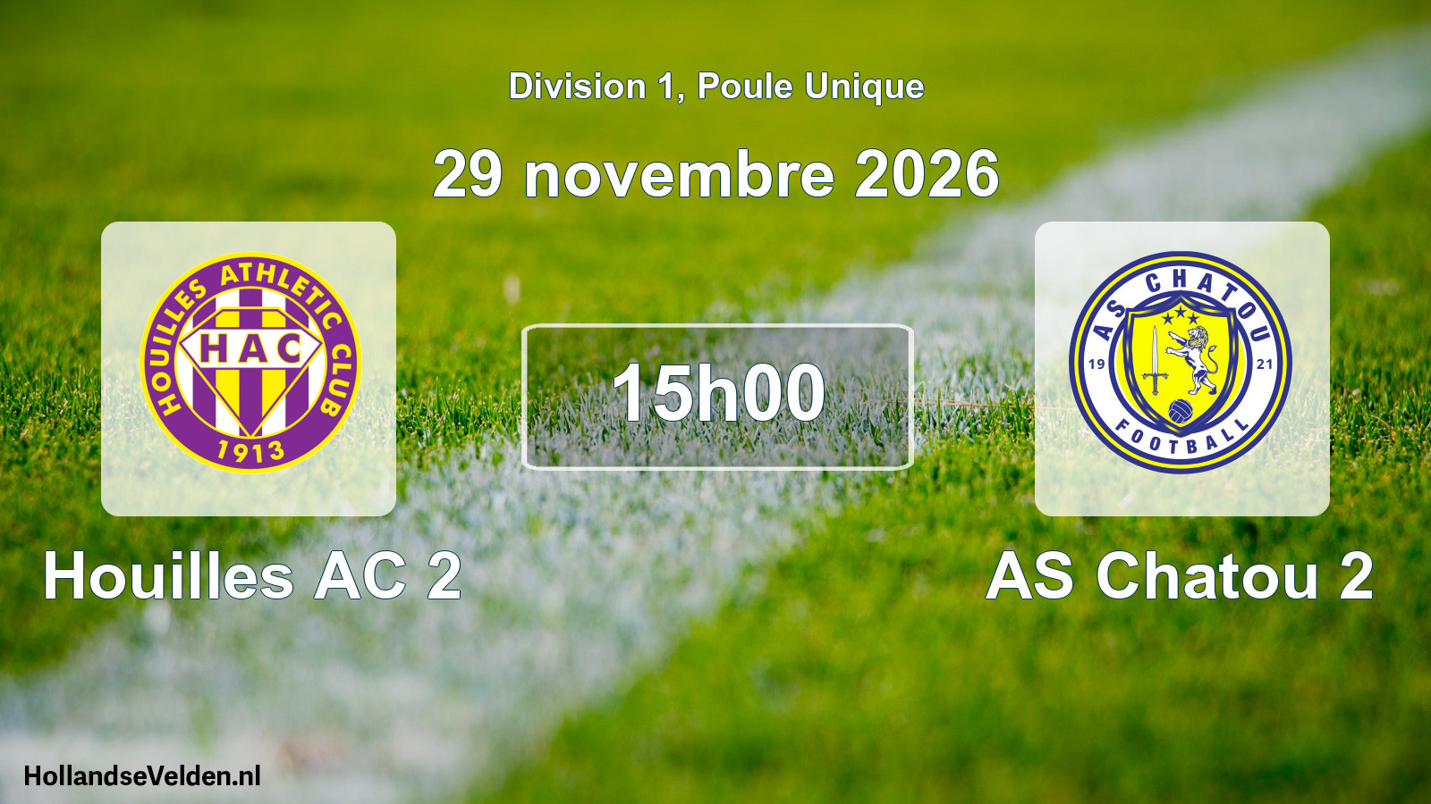 Scheduled Match: Houilles AC 2 - AS Chatou 2 (29 November 2026)
