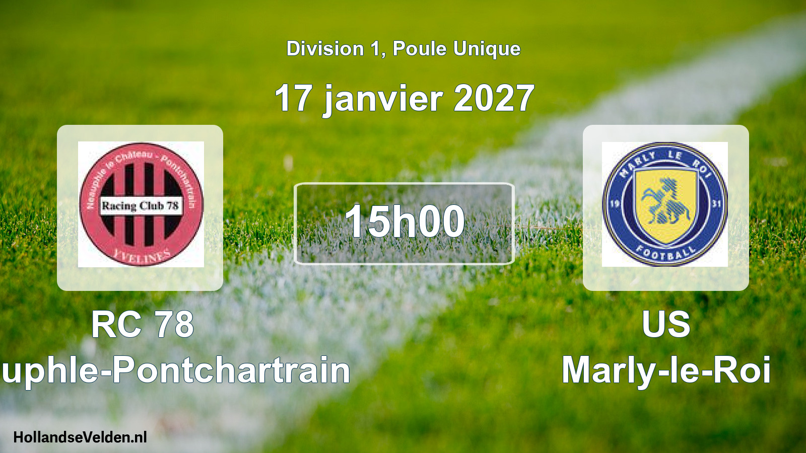 Scheduled Match: RC 78 Neauphle-Pontchartrain - US Marly-le-Roi (17 January 2027)