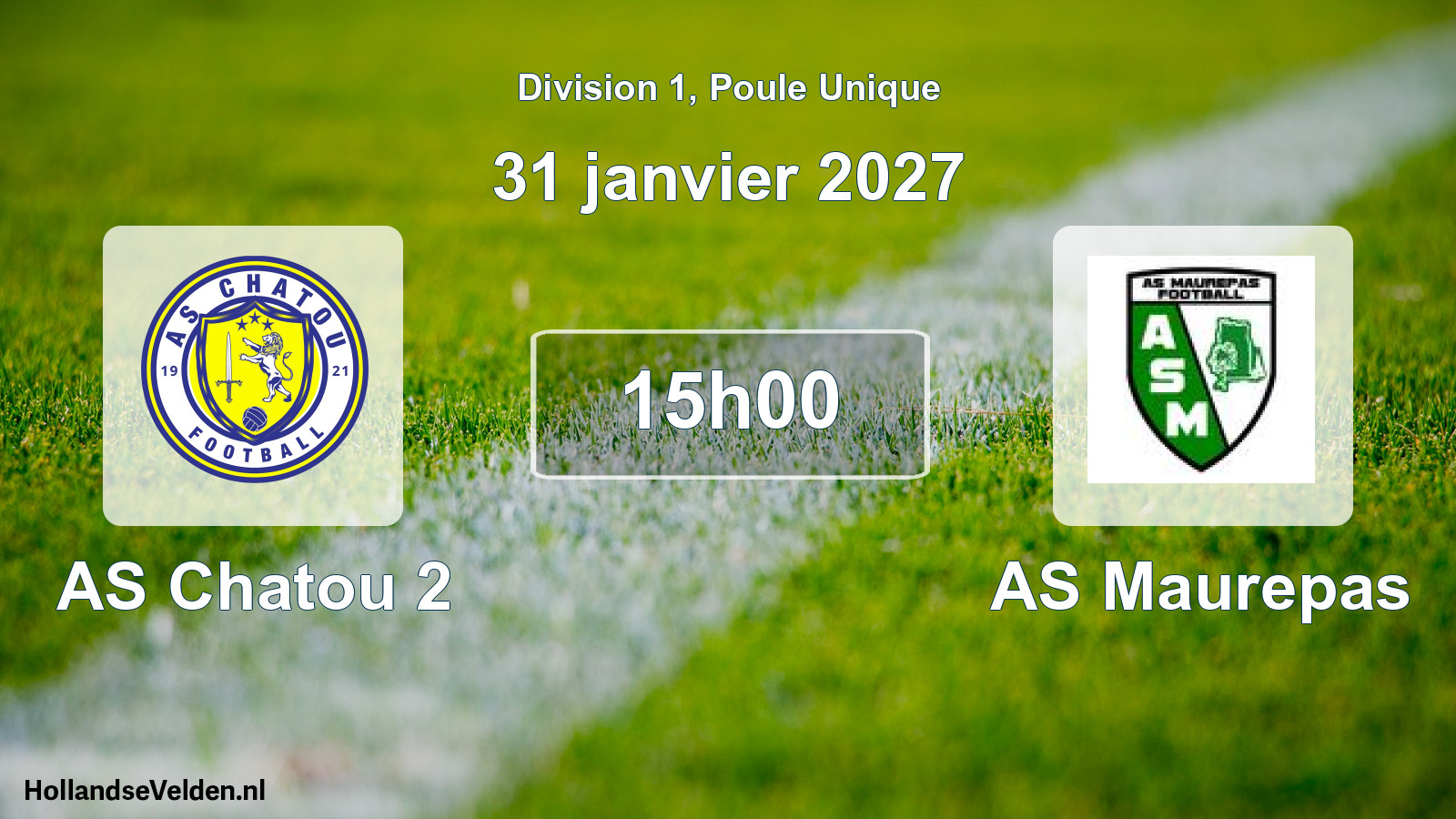 Scheduled Match: AS Chatou 2 - AS Maurepas (31 January 2027)