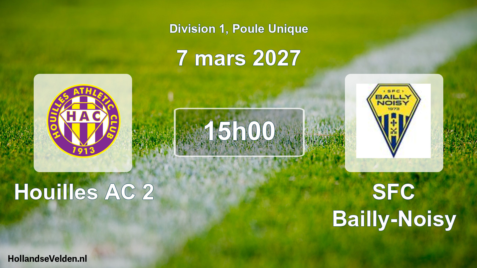 Scheduled Match: Houilles AC 2 - SFC Bailly-Noisy (7 March 2027)