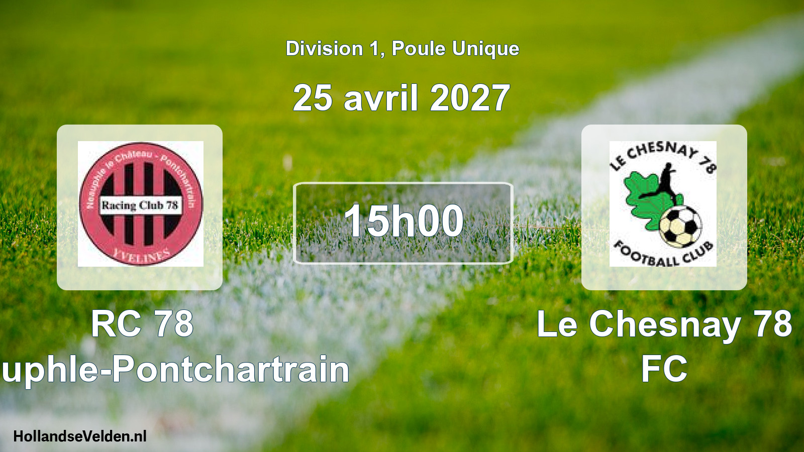 Scheduled Match: RC 78 Neauphle-Pontchartrain - Le Chesnay 78 FC (25 April 2027)
