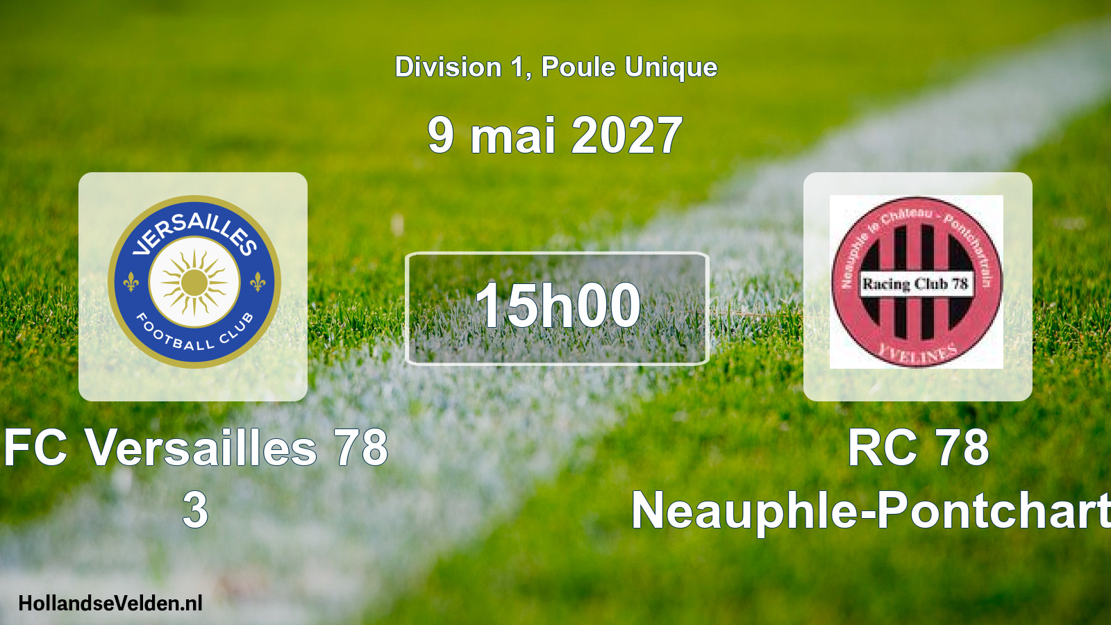 Scheduled Match: FC Versailles 78 3 - RC 78 Neauphle-Pontchartrain (9 May 2027)