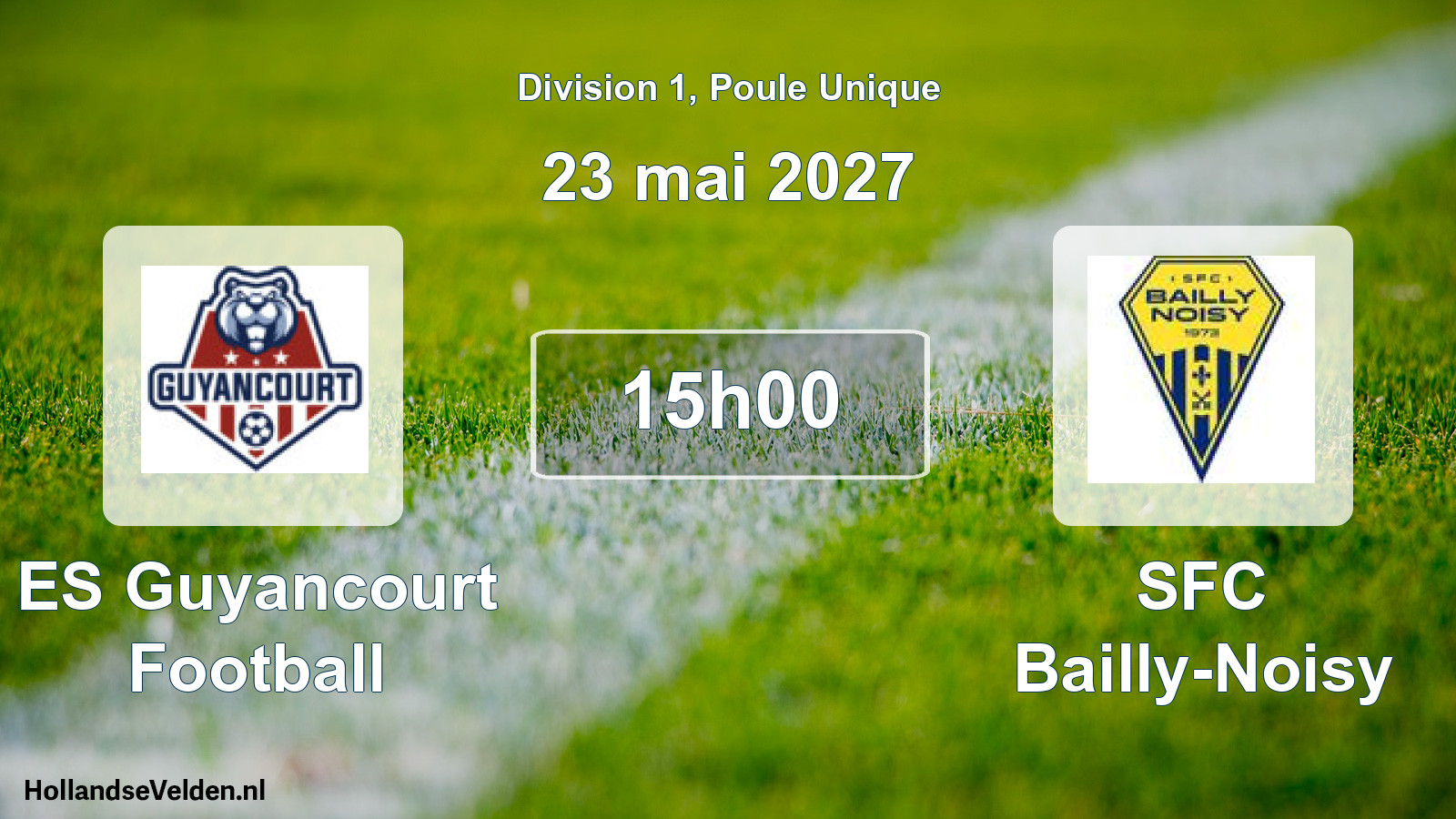 Scheduled Match: ES Guyancourt Football - SFC Bailly-Noisy (23 May 2027)