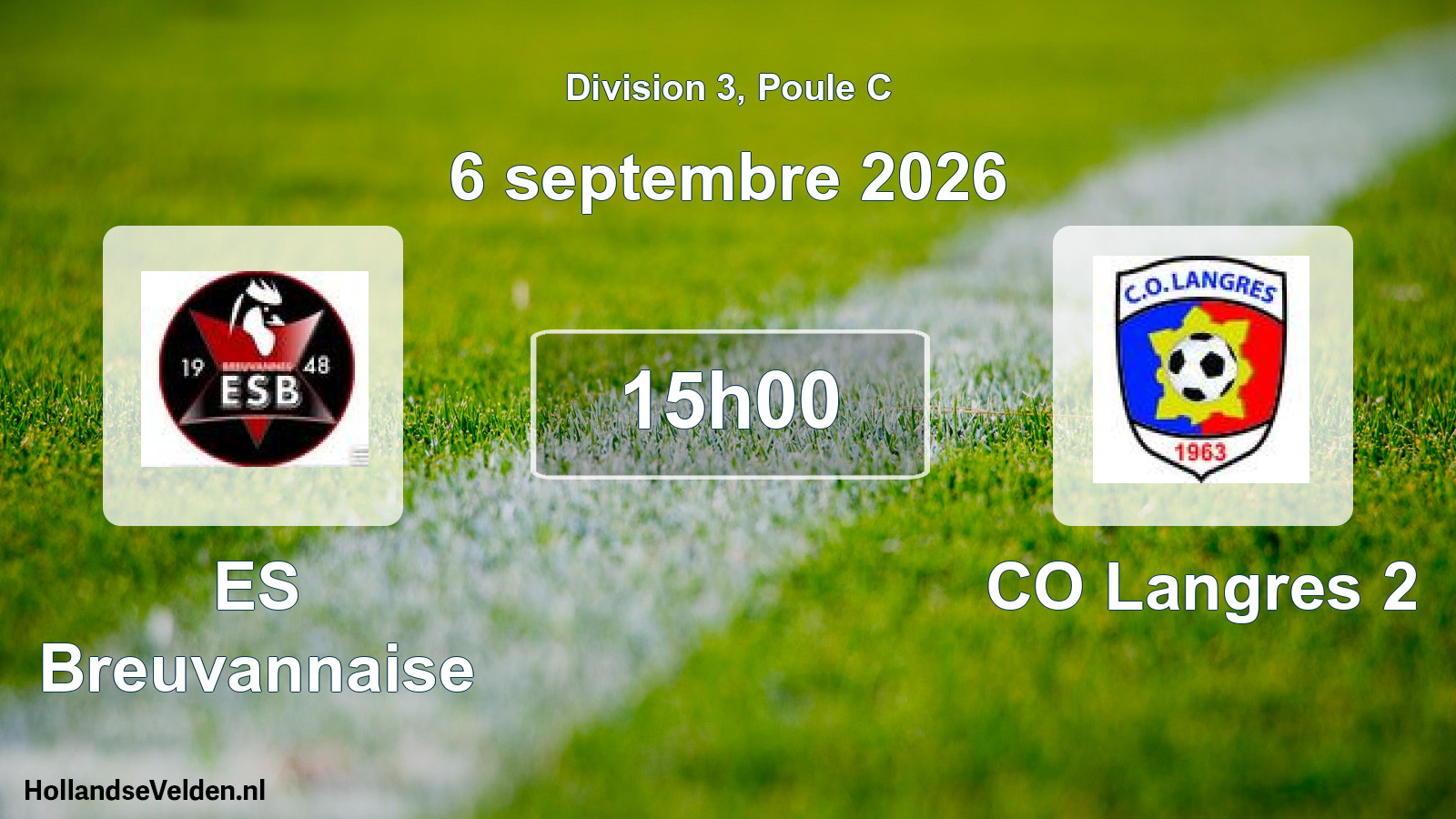 Scheduled Match: ES Breuvannaise - CO Langres 2 (6 September 2026)