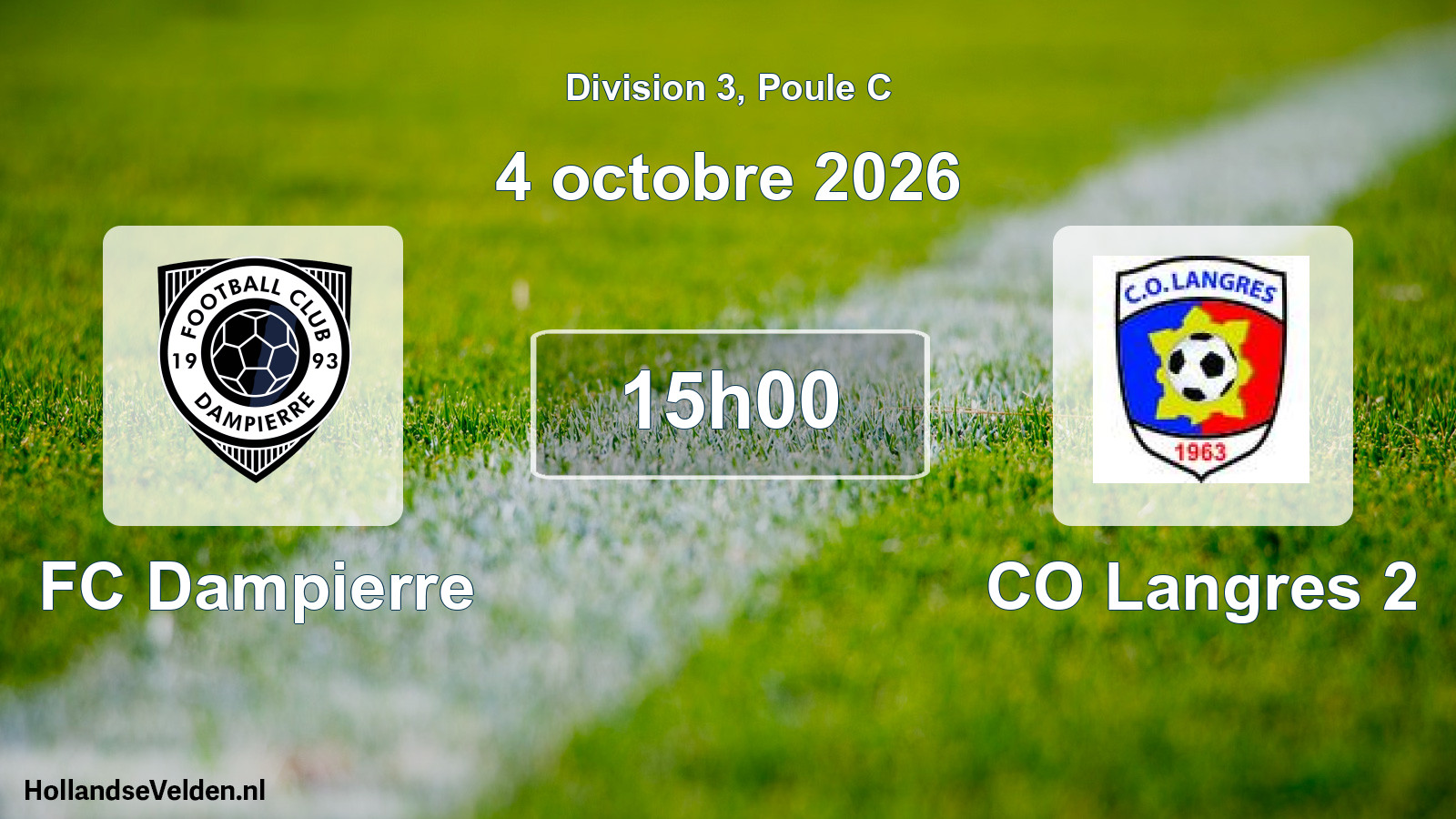 Scheduled Match: FC Dampierre - CO Langres 2 (4 October 2026)