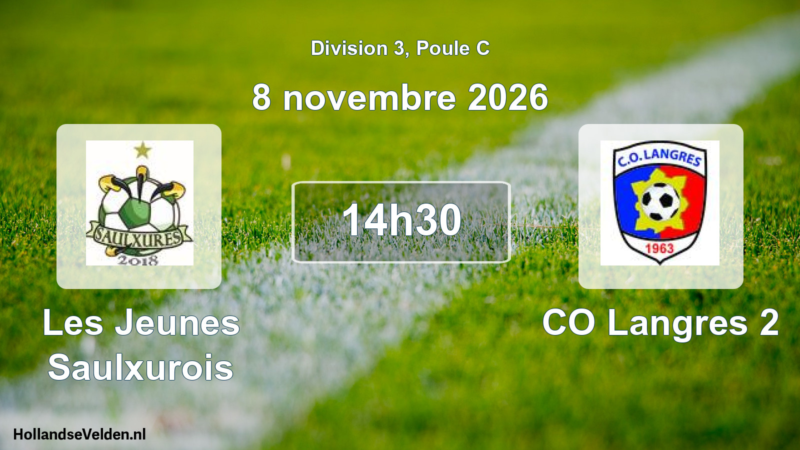 Match programmé: Les Jeunes Saulxurois - CO Langres 2 (8 novembre 2026)