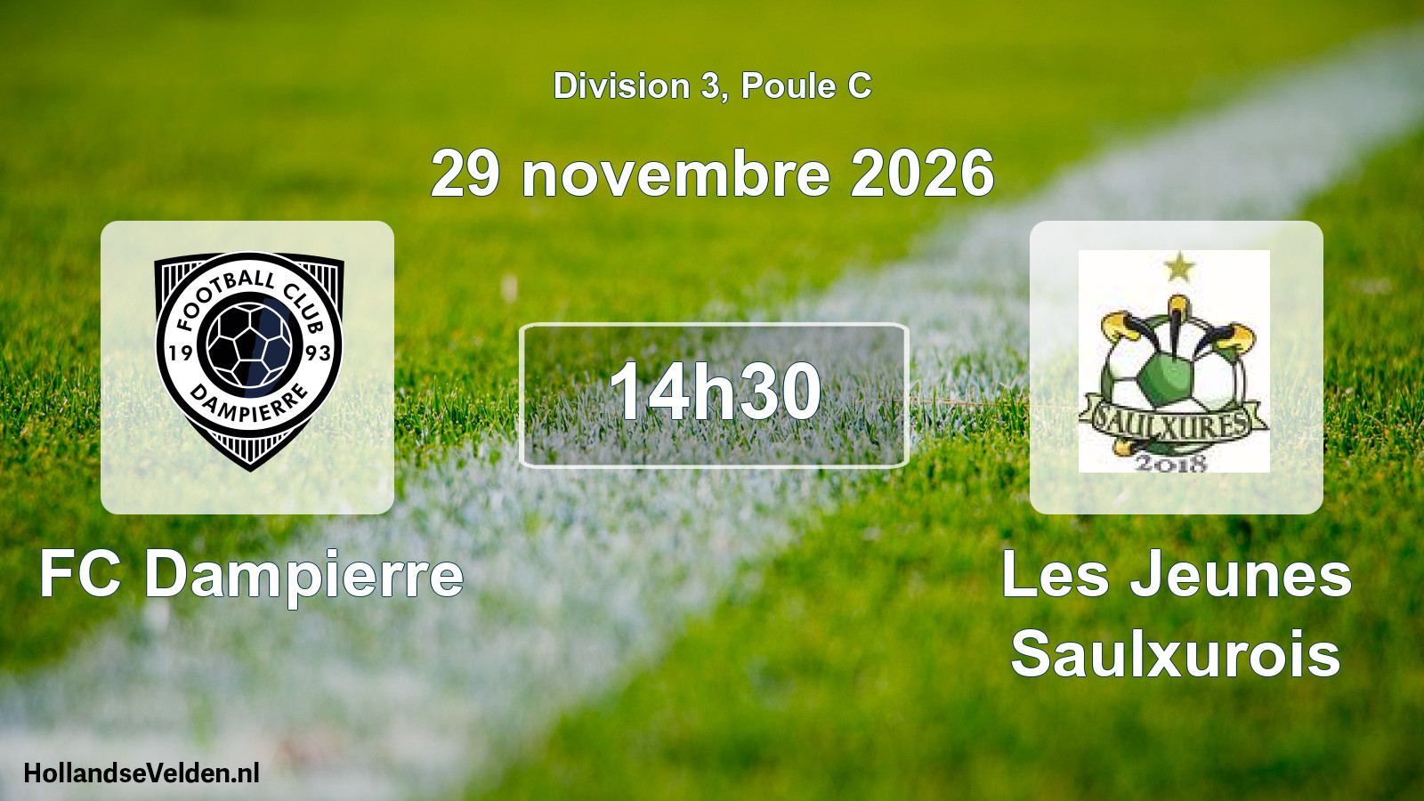 Scheduled Match: FC Dampierre - Les Jeunes Saulxurois (29 November 2026)