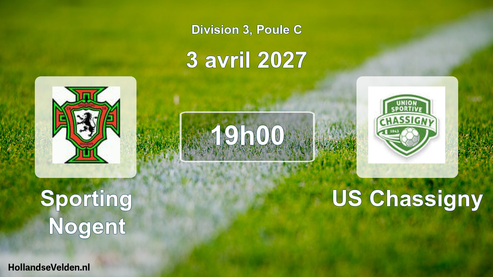 Scheduled Match: Sporting Nogent - US Chassigny (3 April 2027)