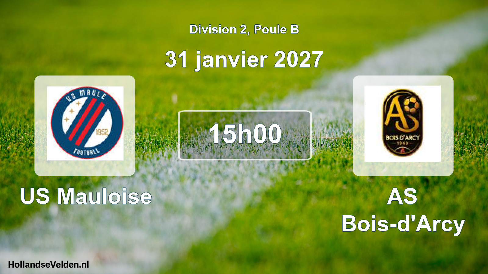 Scheduled Match: US Mauloise - AS Bois-d'Arcy (31 January 2027)