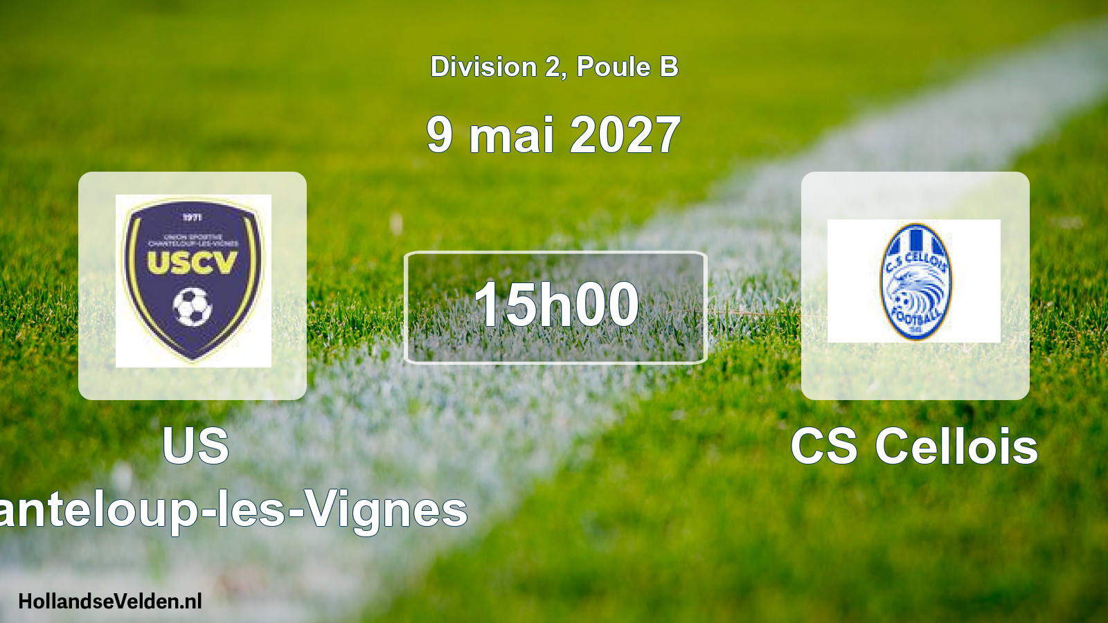 Scheduled Match: US Chanteloup-les-Vignes - CS Cellois (9 May 2027)