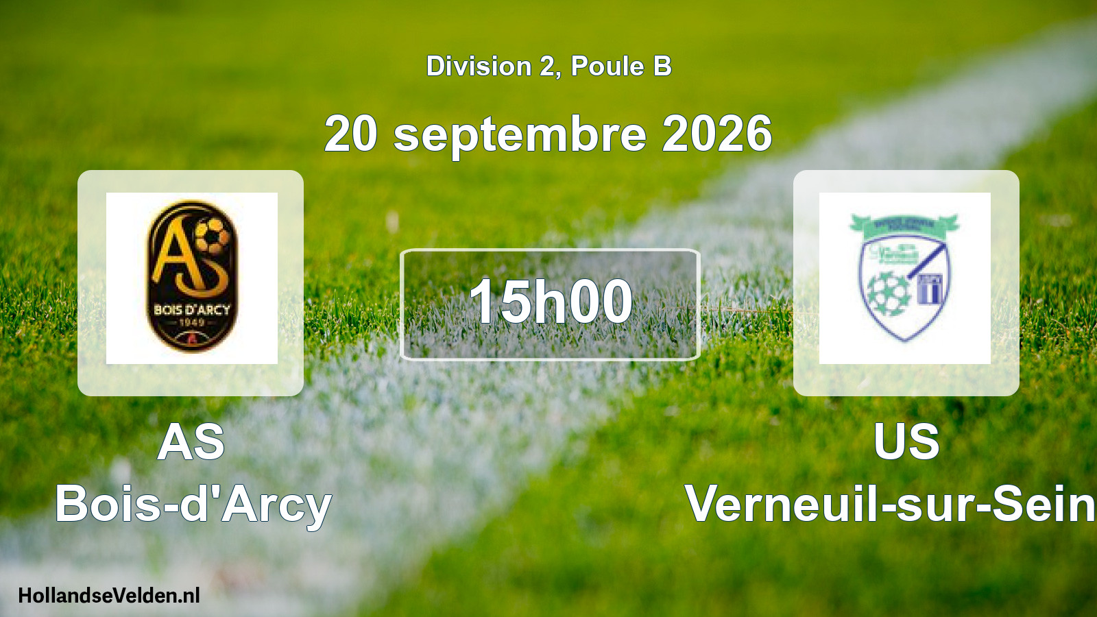 Scheduled Match: AS Bois-d'Arcy - US Verneuil-sur-Seine (20 September 2026)