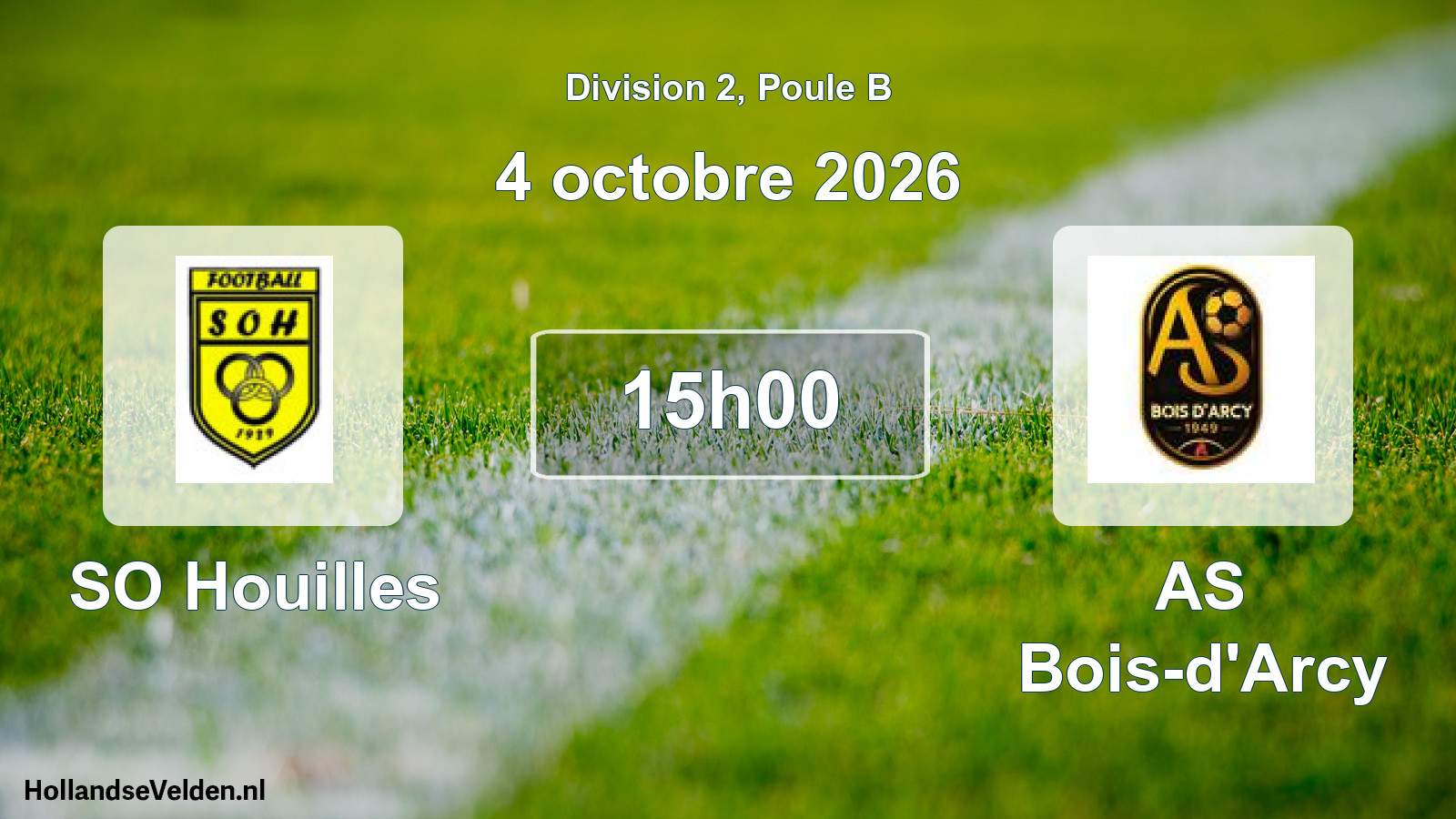 Scheduled Match: SO Houilles - AS Bois-d'Arcy (4 October 2026)