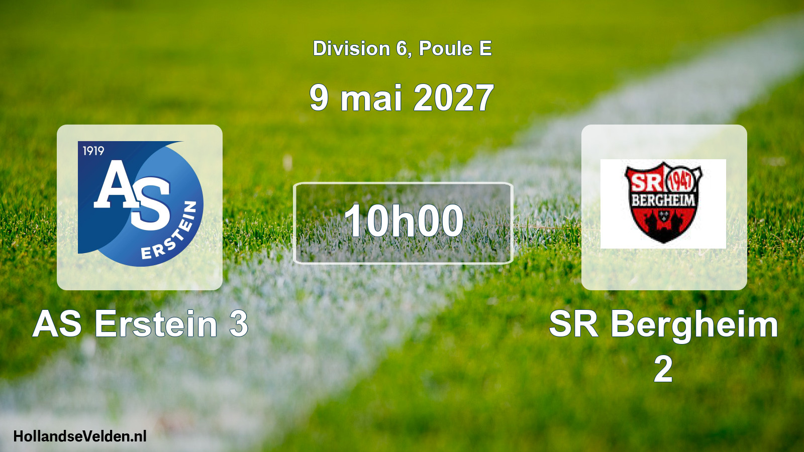 Scheduled Match: AS Erstein 3 - SR Bergheim 2 (9 May 2027)