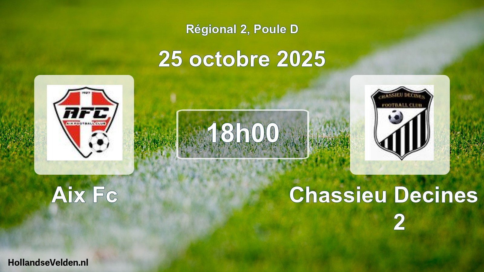 Geplande wedstrijd: Aix Fc - Chassieu Decines Fc 2 (25 octobre 2025)