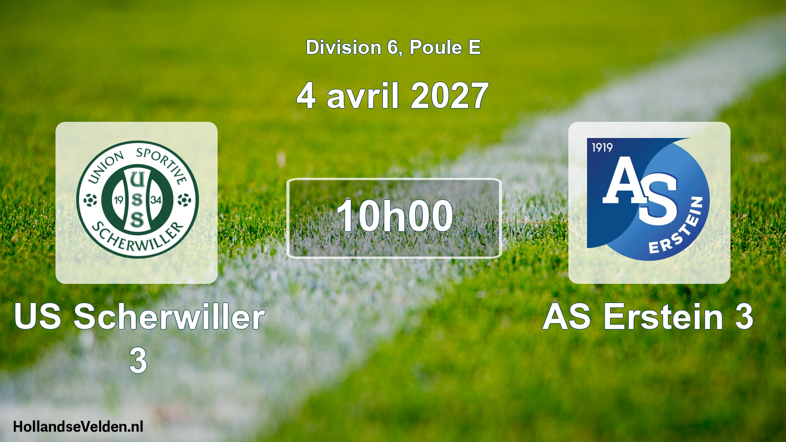 Scheduled Match: US Scherwiller 3 - AS Erstein 3 (4 April 2027)
