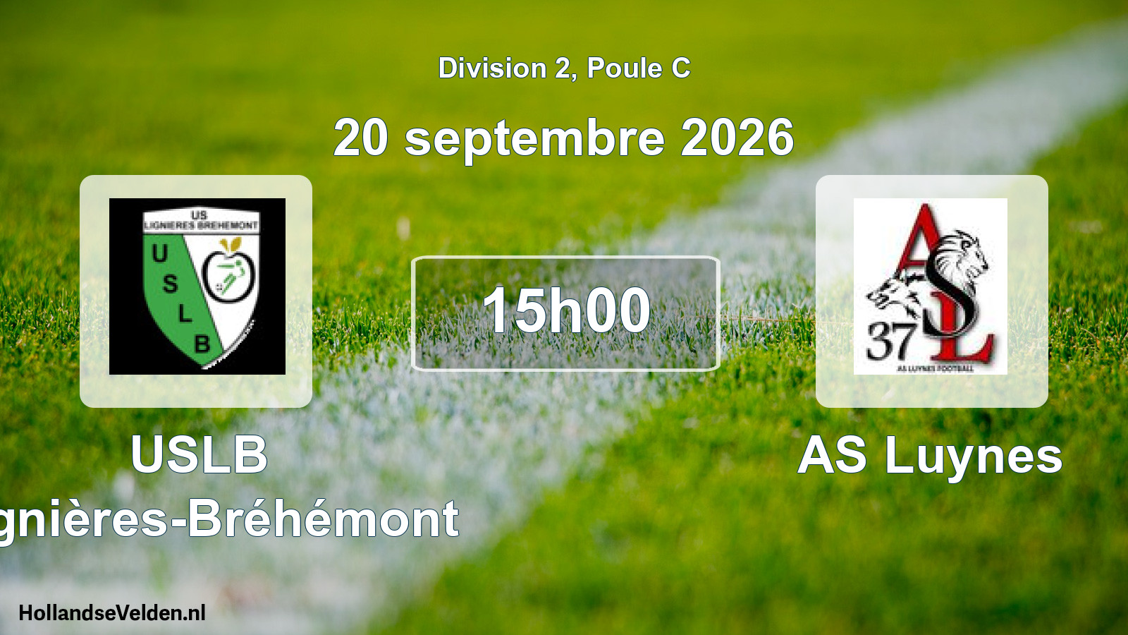 Scheduled Match: USLB Lignières-Bréhémont - AS Luynes (20 September 2026)