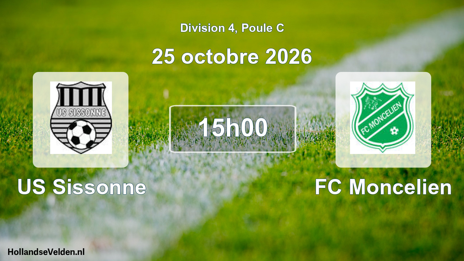 Scheduled Match: US Sissonne - FC Moncelien (25 October 2026)