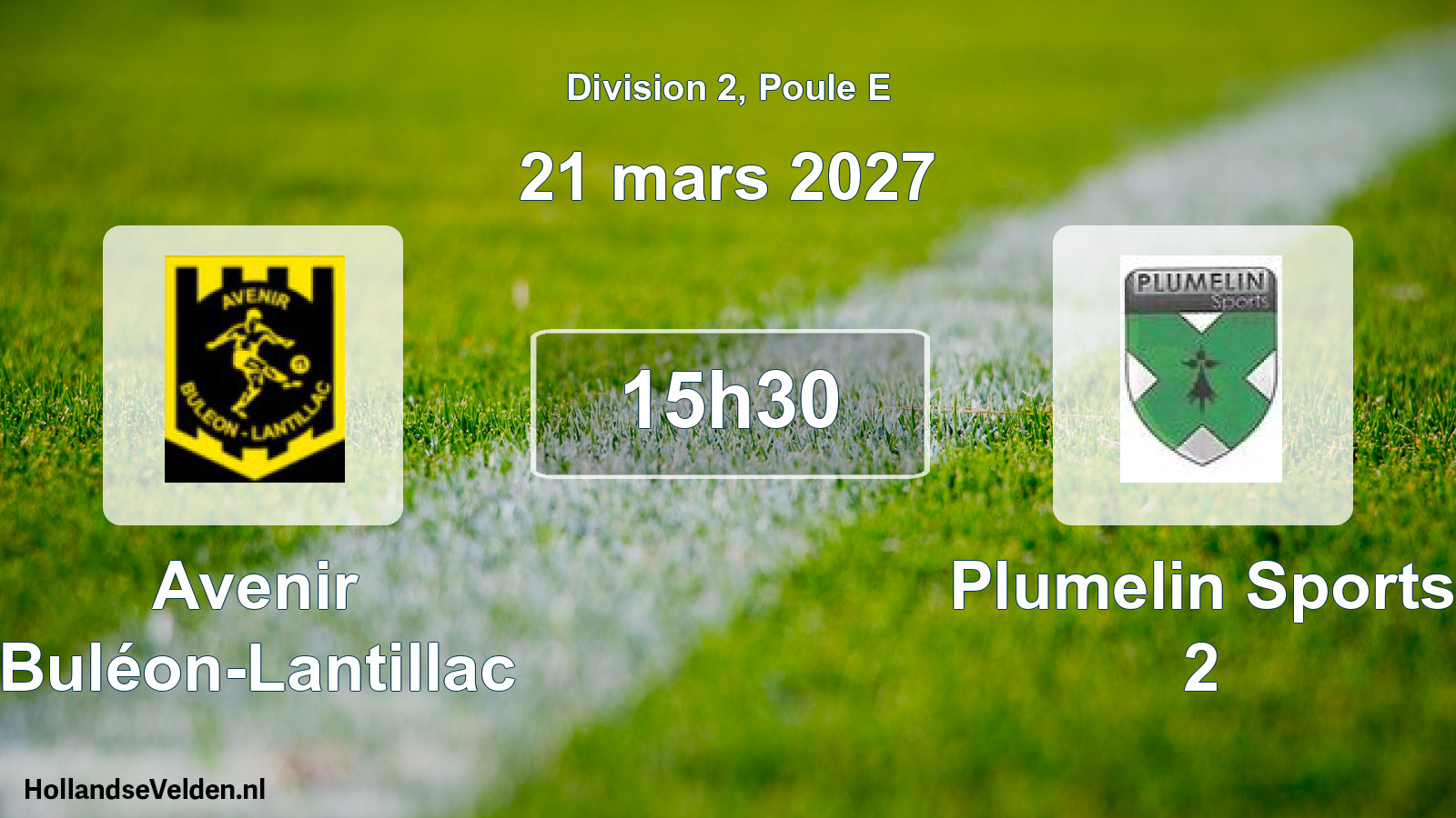 Scheduled Match: Avenir Buléon-Lantillac - Plumelin Sports 2 (21 March 2027)