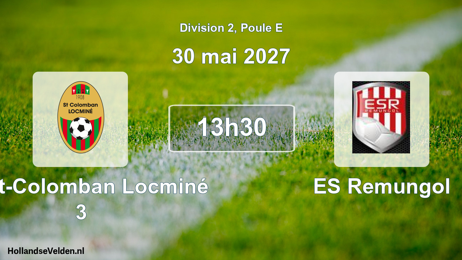 Match programmé: Saint-Colomban Locminé 3 - ES Remungol (30 mai 2027)