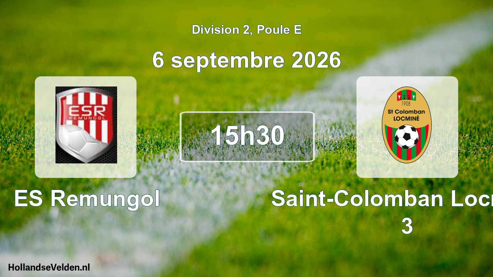 Scheduled Match: ES Remungol - Saint-Colomban Locminé 3 (6 September 2026)