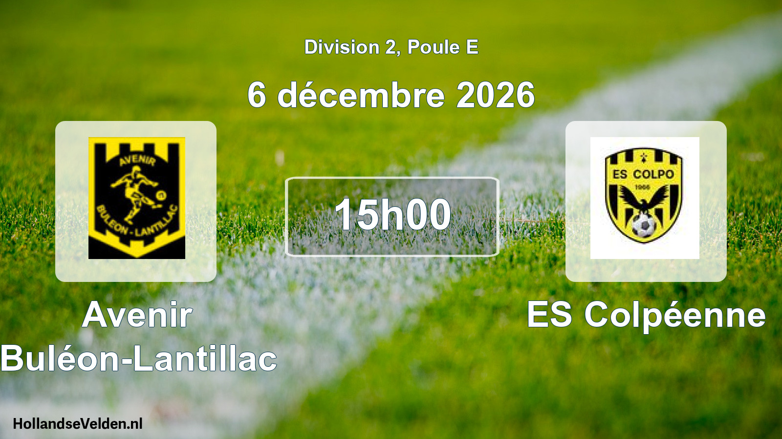 Match programmé: Avenir Buléon-Lantillac - ES Colpéenne (6 décembre 2026)