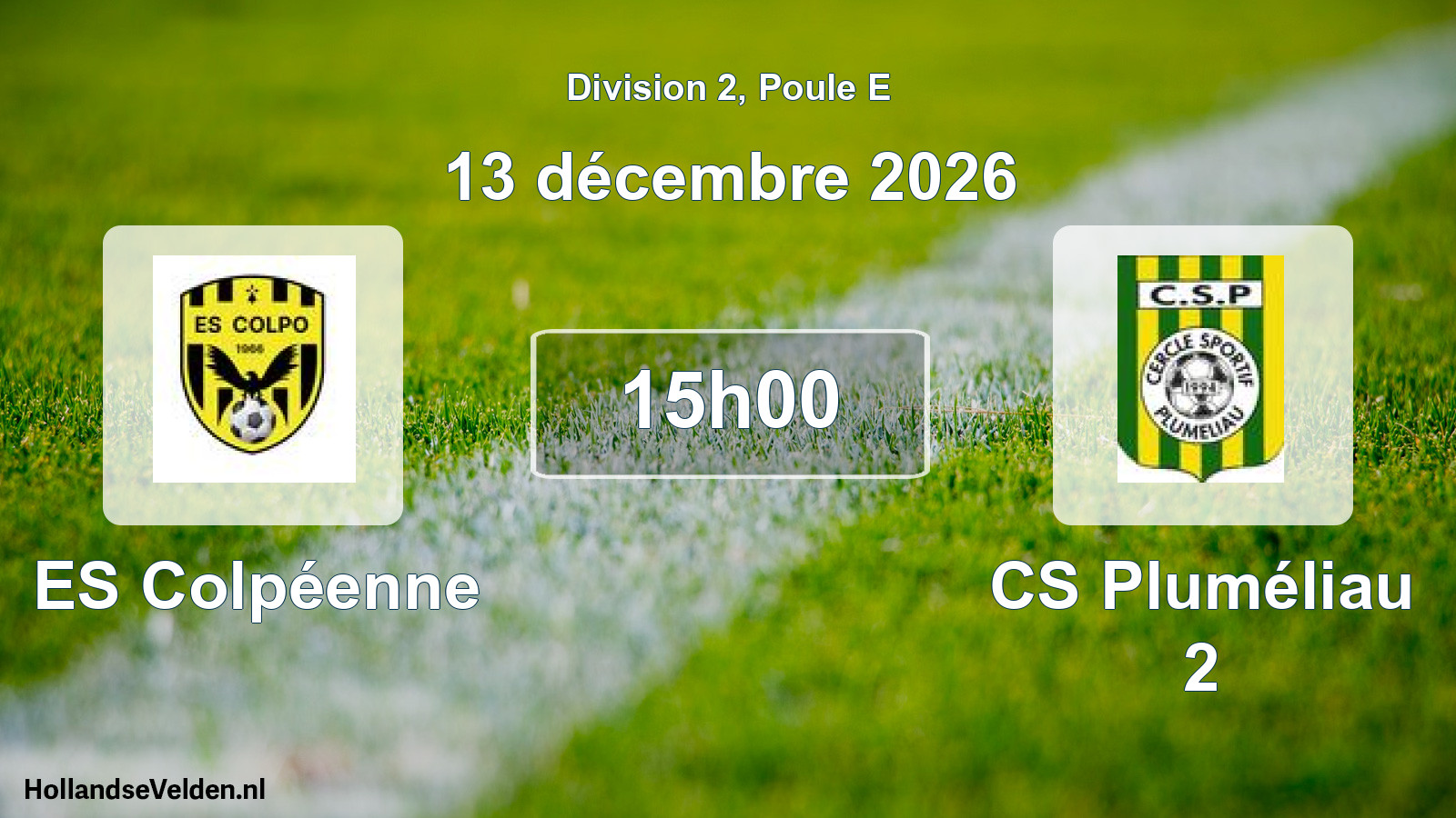 Match programmé: ES Colpéenne - CS Pluméliau 2 (13 décembre 2026)