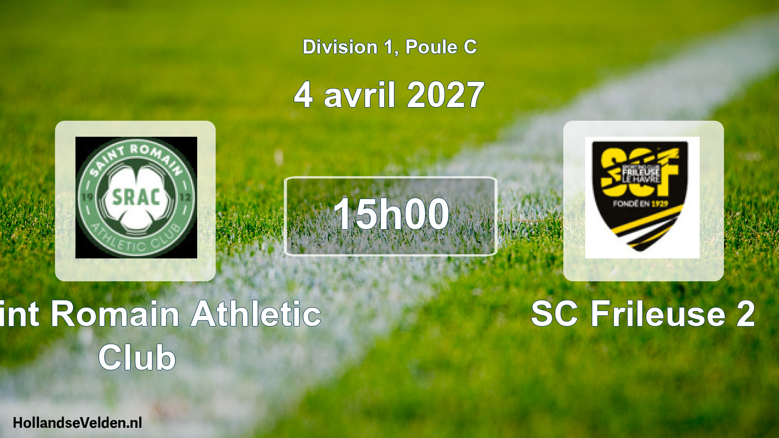 Geplande wedstrijd: Saint Romain Athletic Club - SC Frileuse 2 (4 april 2027)