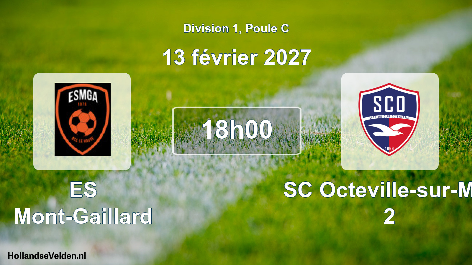 Scheduled Match: ES Mont-Gaillard - SC Octeville-sur-Mer 2 (13 February 2027)