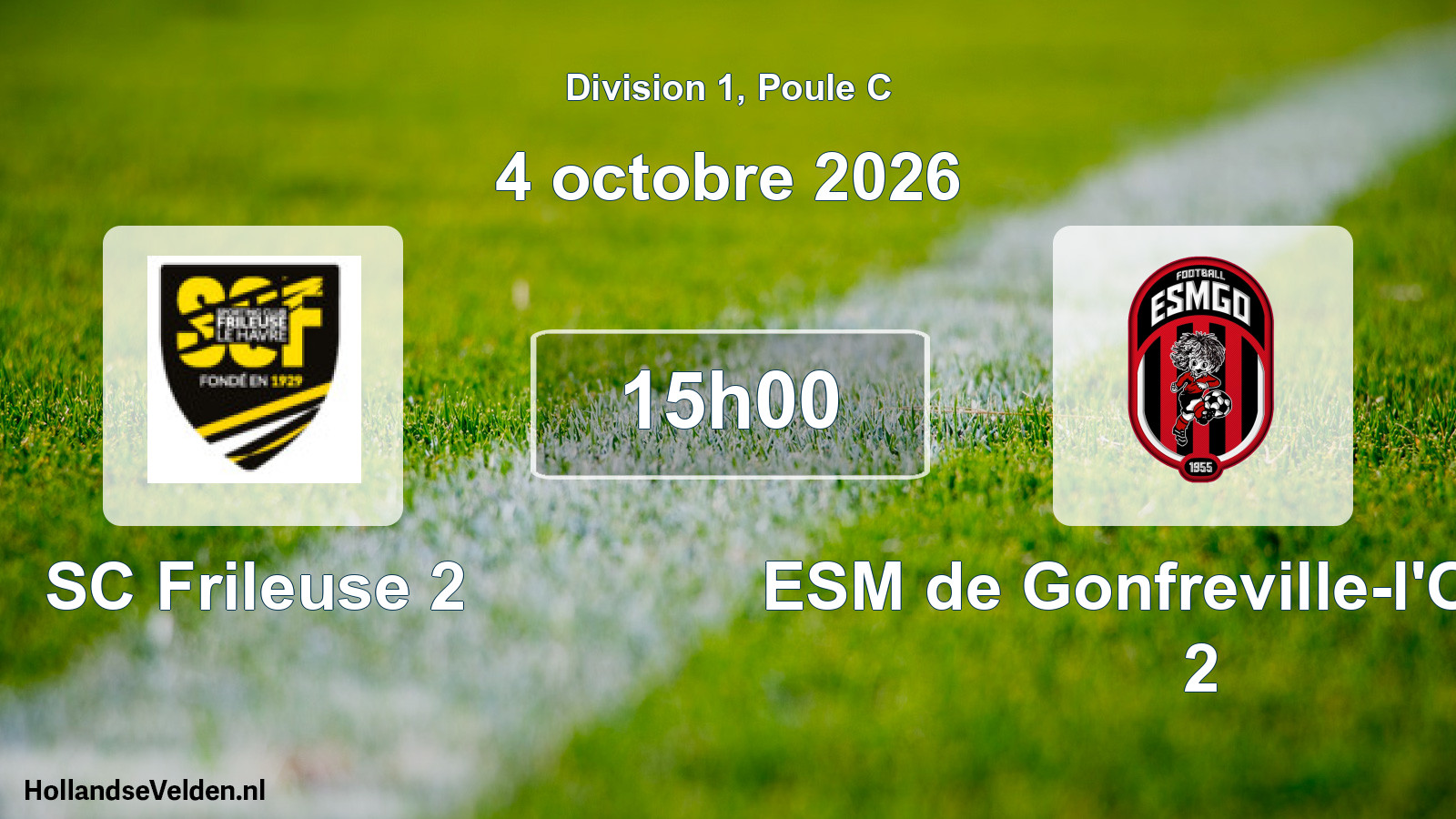 Scheduled Match: SC Frileuse 2 - ESM de Gonfreville-l'Orcher 2 (4 October 2026)