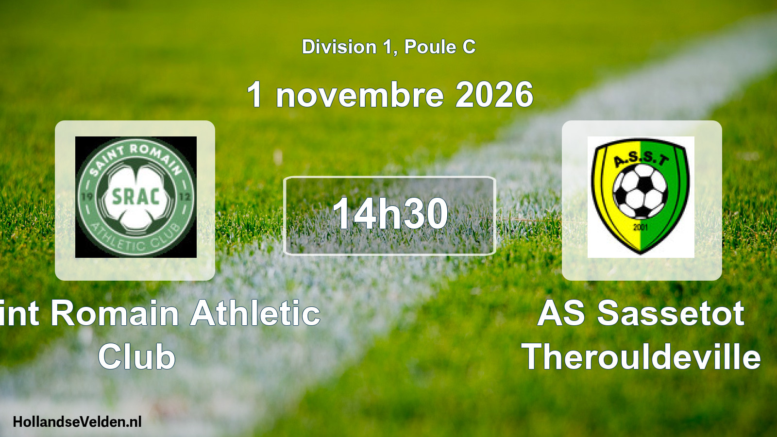 Scheduled Match: Saint Romain Athletic Club - AS Sassetot Therouldeville (1 November 2026)