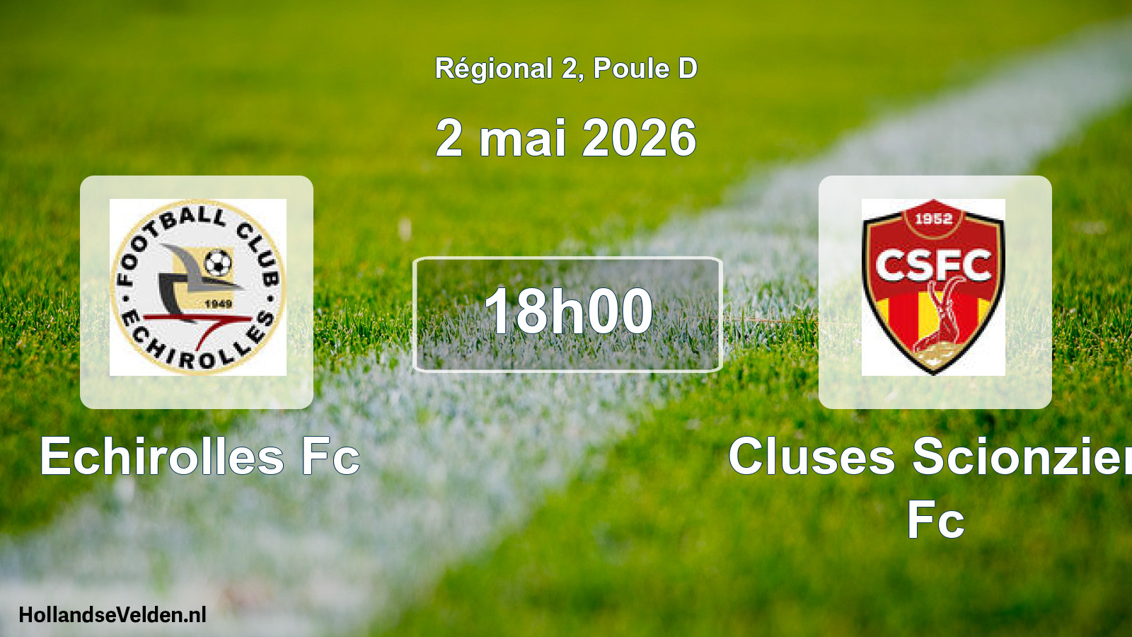 Scheduled Match: Echirolles Fc - Cluses Scionzier Fc (2 May 2026)