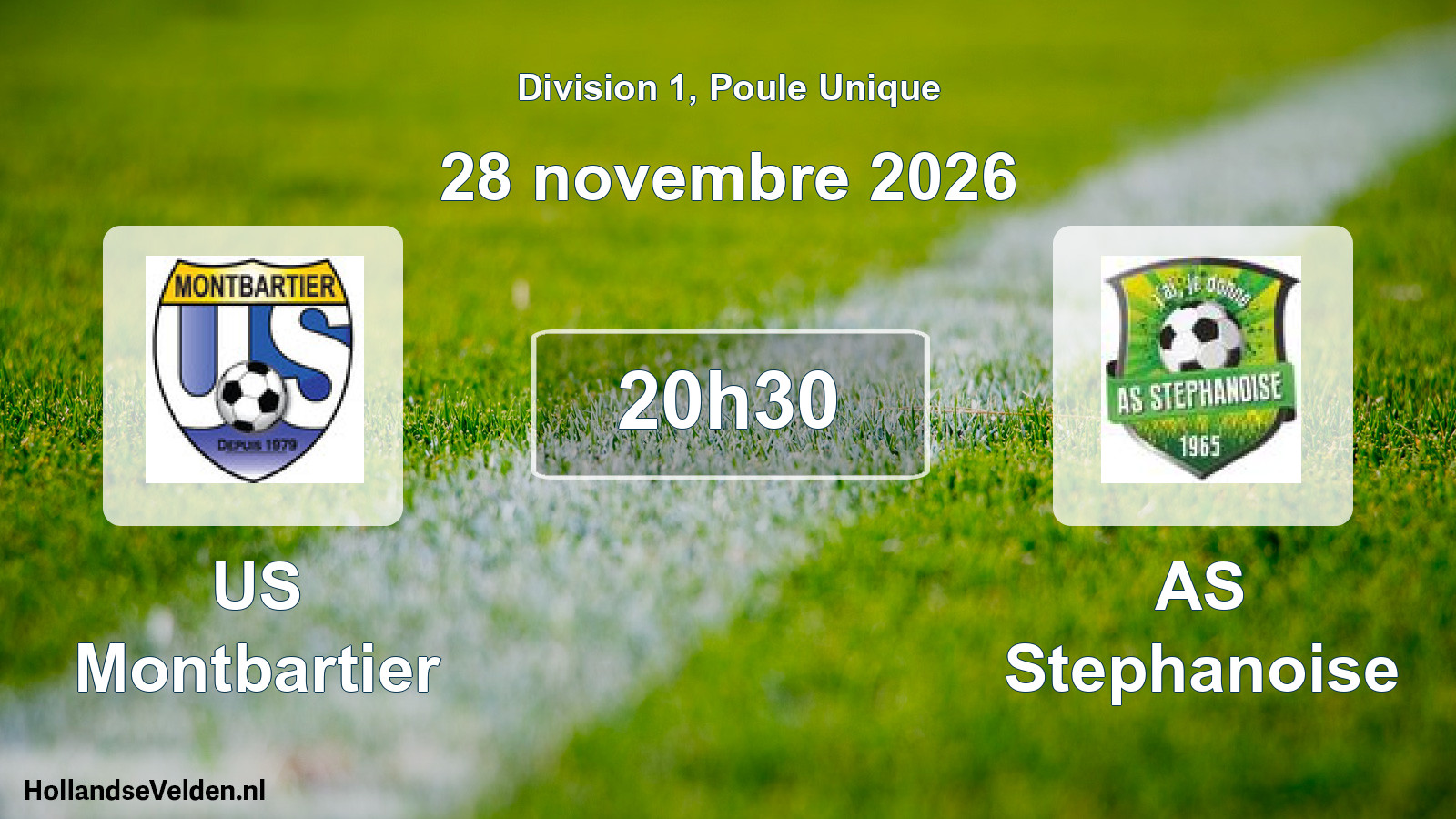 Match programmé: US Montbartier - AS Stephanoise (28 novembre 2026)