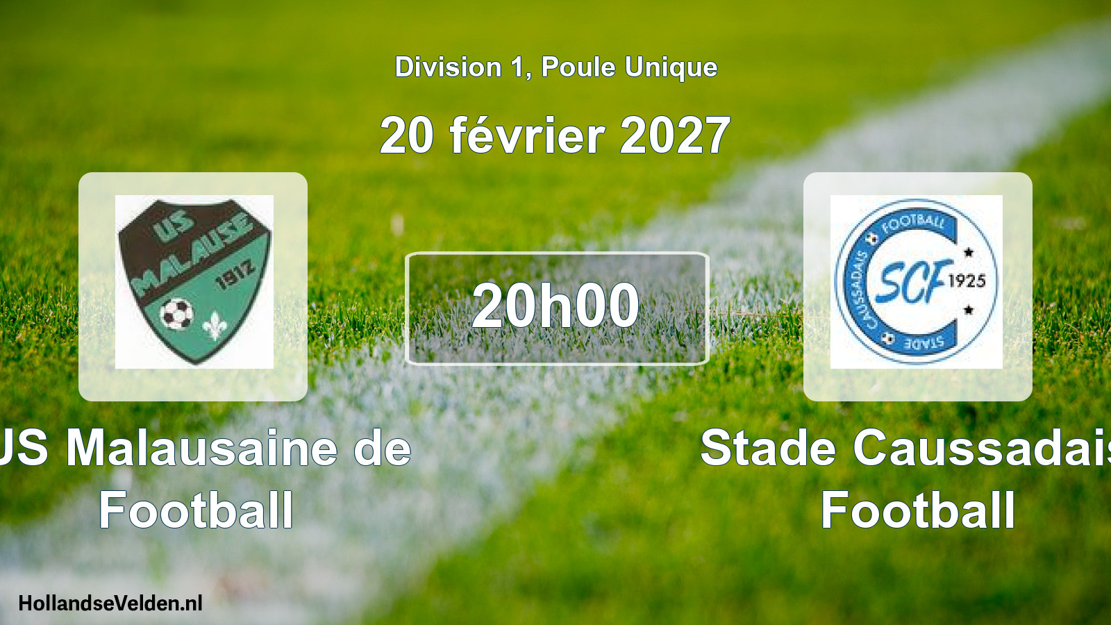 Geplande wedstrijd: US Malausaine de Football - Stade Caussadais Football (20 februari 2027)