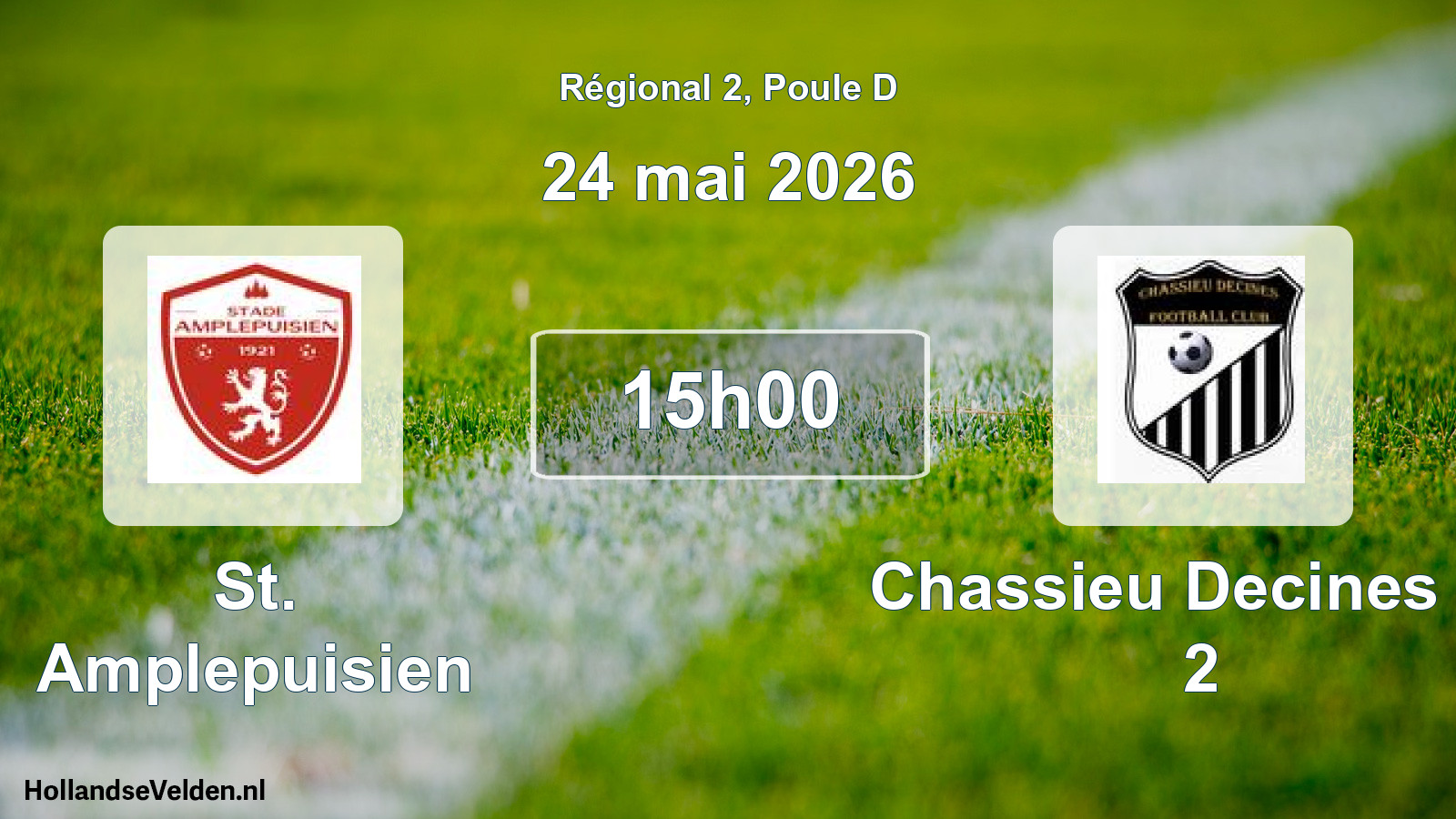 Geplande wedstrijd: St. Amplepuisien - Chassieu Decines Fc 2 (24 mei 2026)