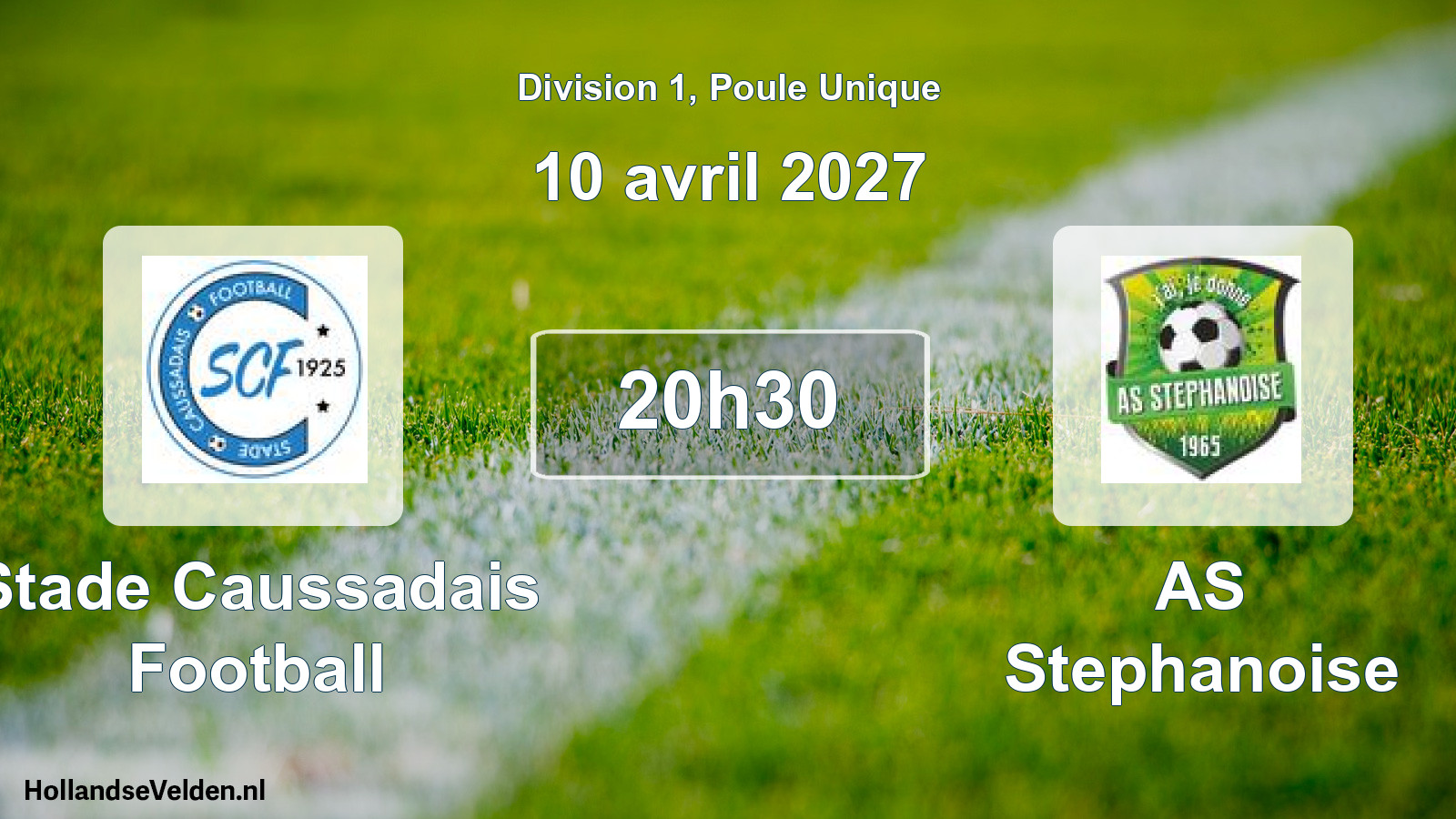 Match programmé: Stade Caussadais Football - AS Stephanoise (10 avril 2027)