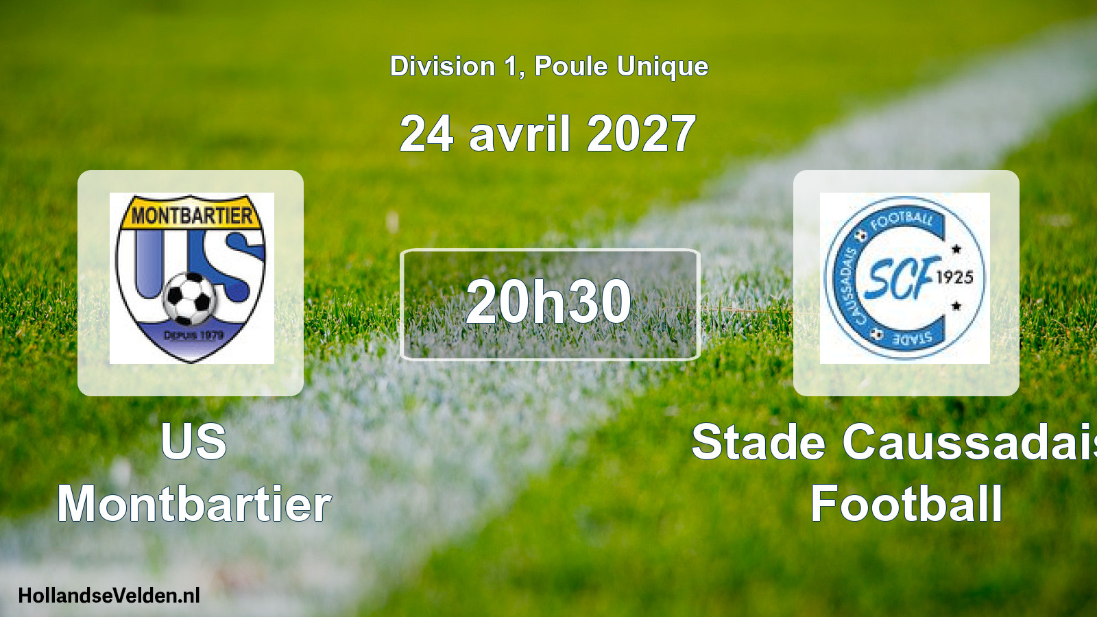 Scheduled Match: US Montbartier - Stade Caussadais Football (24 April 2027)