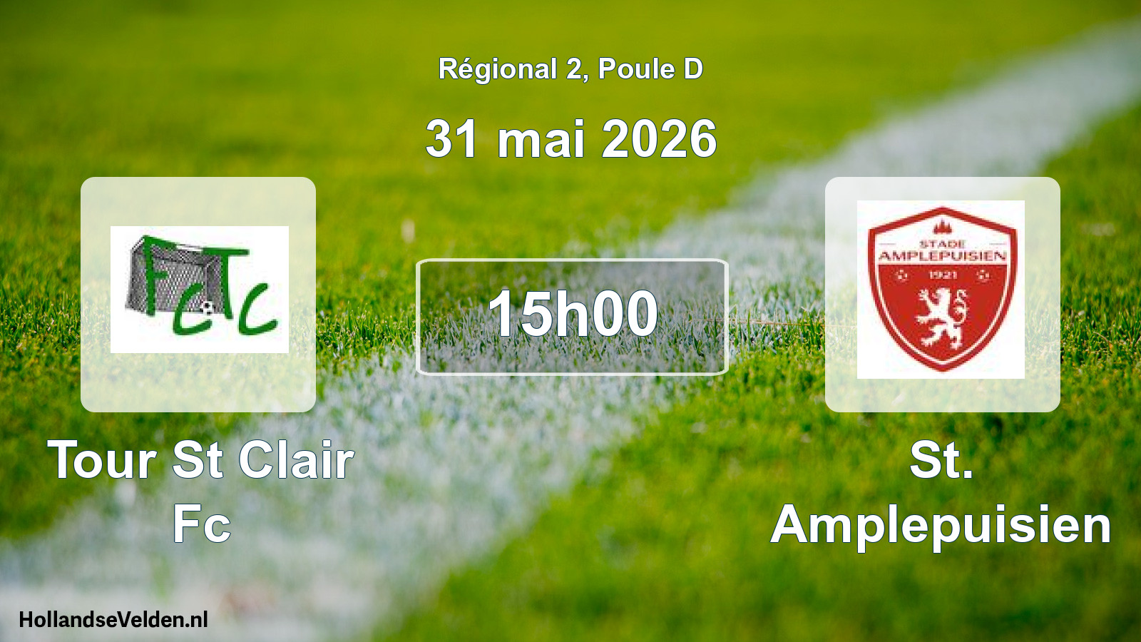 Geplande wedstrijd: Tour St Clair Fc - St. Amplepuisien (31 mai 2026)
