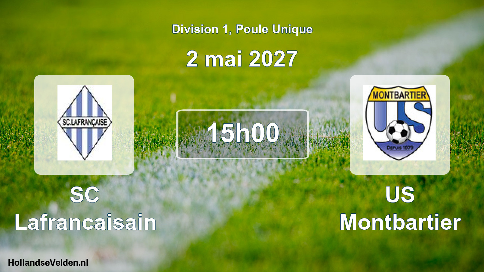 Match programmé: SC Lafrancaisain - US Montbartier (2 mai 2027)