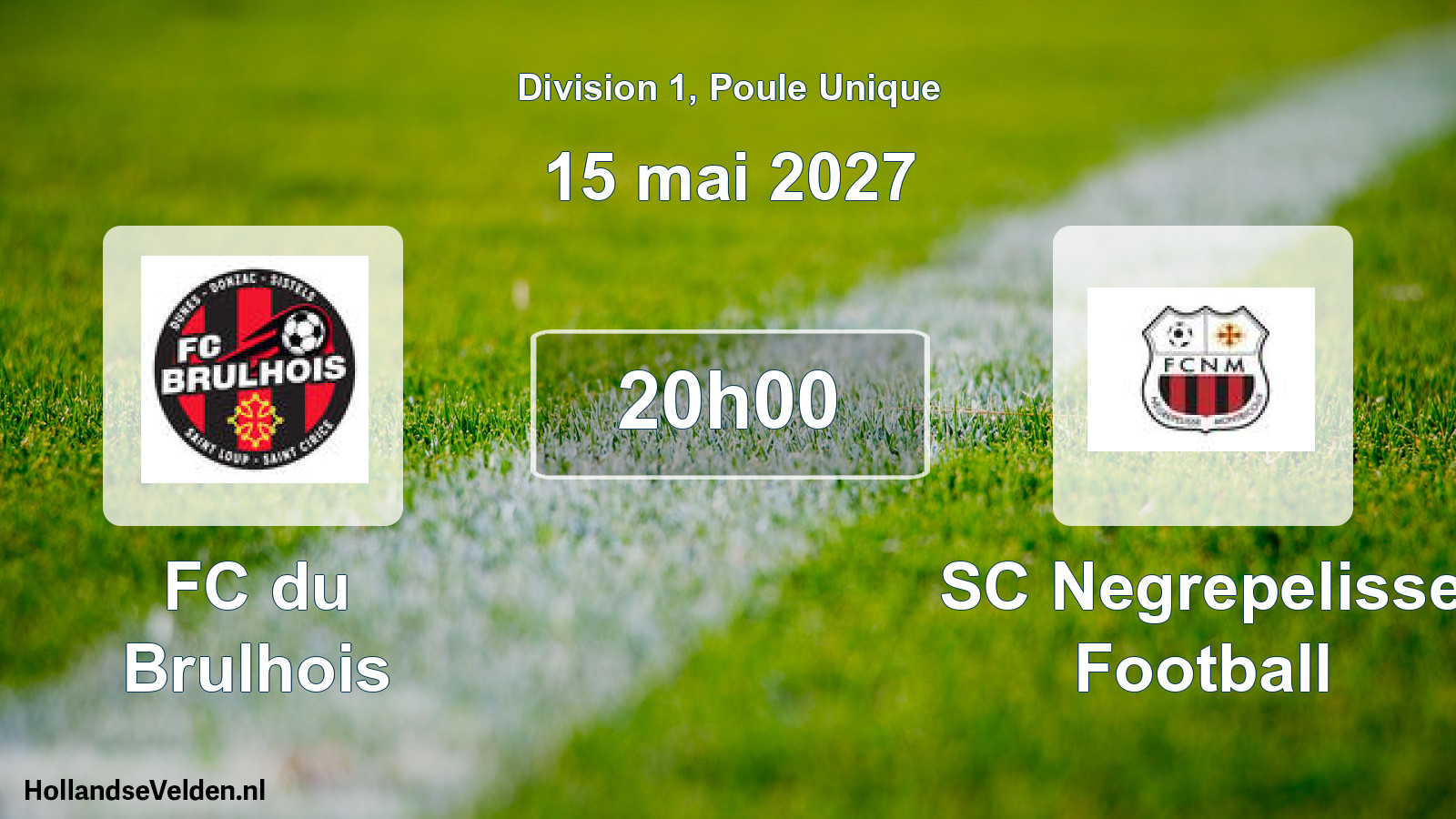 Match programmé: FC du Brulhois - SC Negrepelisse Football (15 mai 2027)
