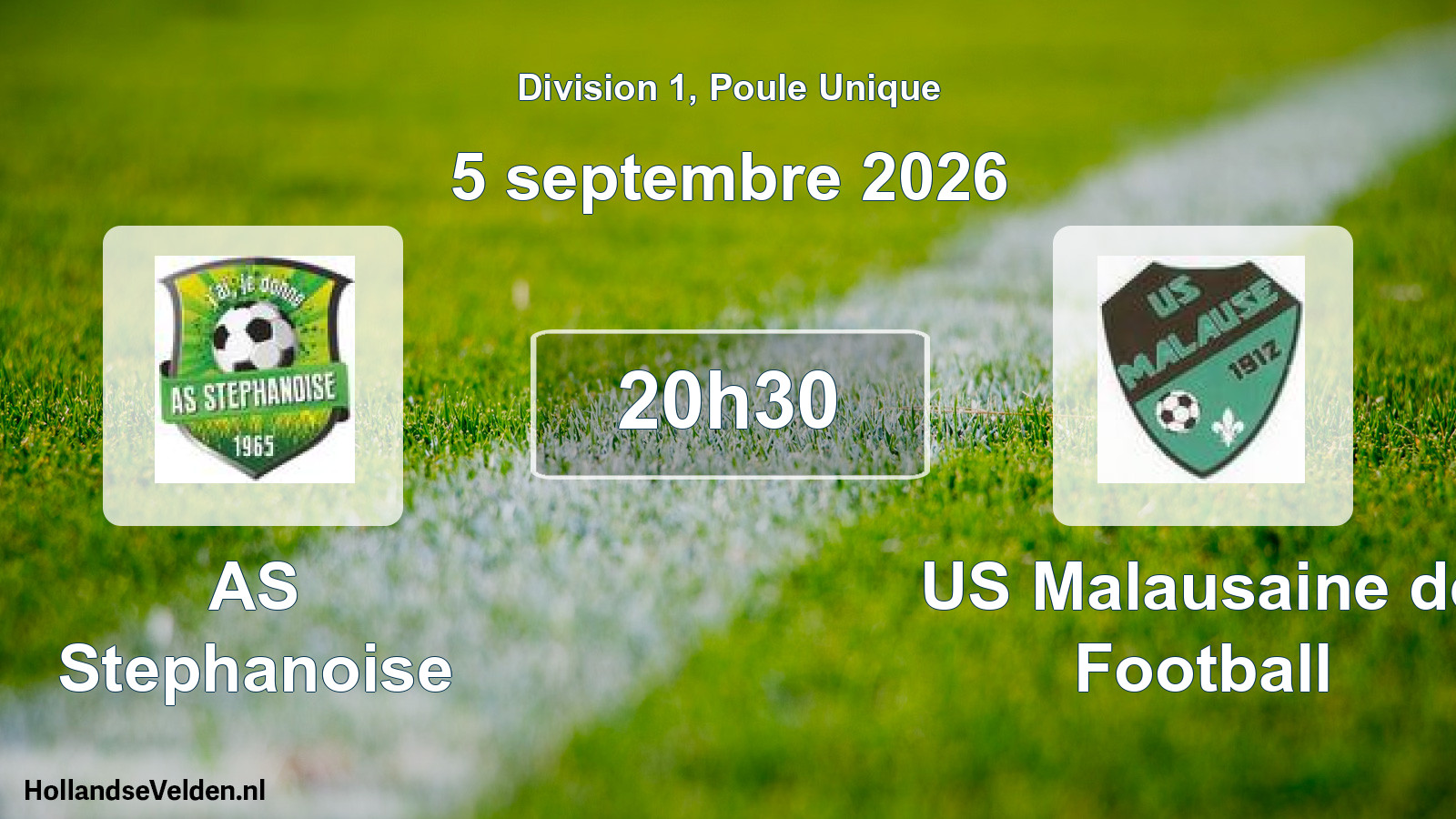 Match programmé: AS Stephanoise - US Malausaine de Football (5 septembre 2026)