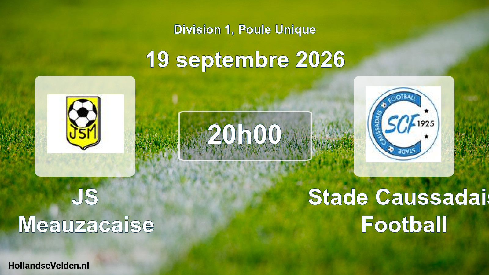 Match programmé: JS Meauzacaise - Stade Caussadais Football (19 septembre 2026)