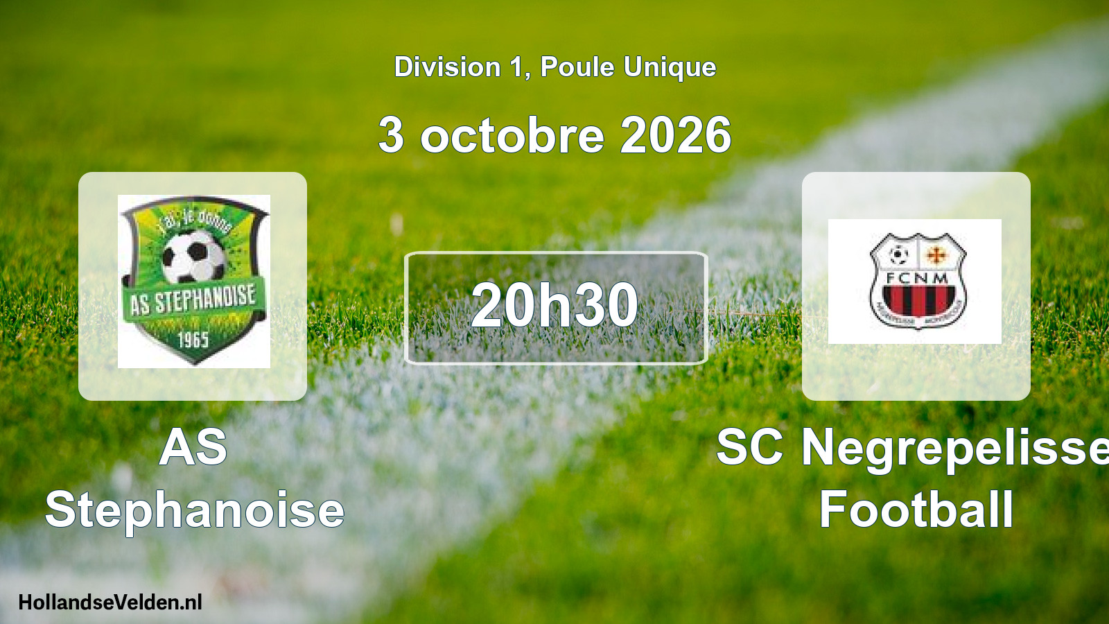Match programmé: AS Stephanoise - SC Negrepelisse Football (3 octobre 2026)