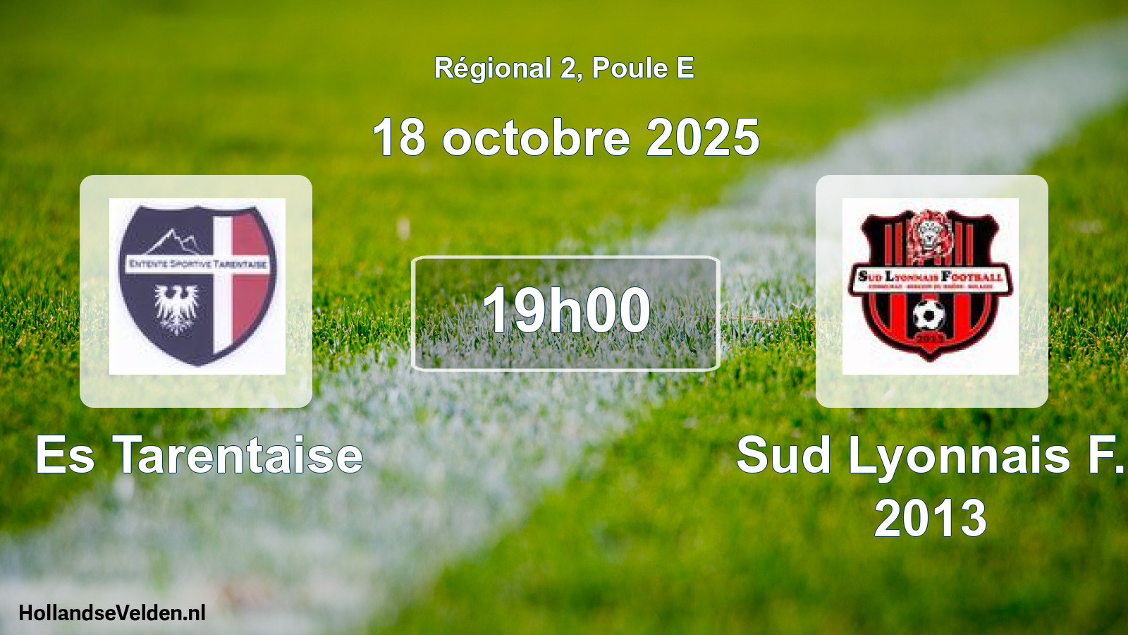 Scheduled Match: Es Tarentaise - Sud Lyonnais F. 2013 (18 October 2025)