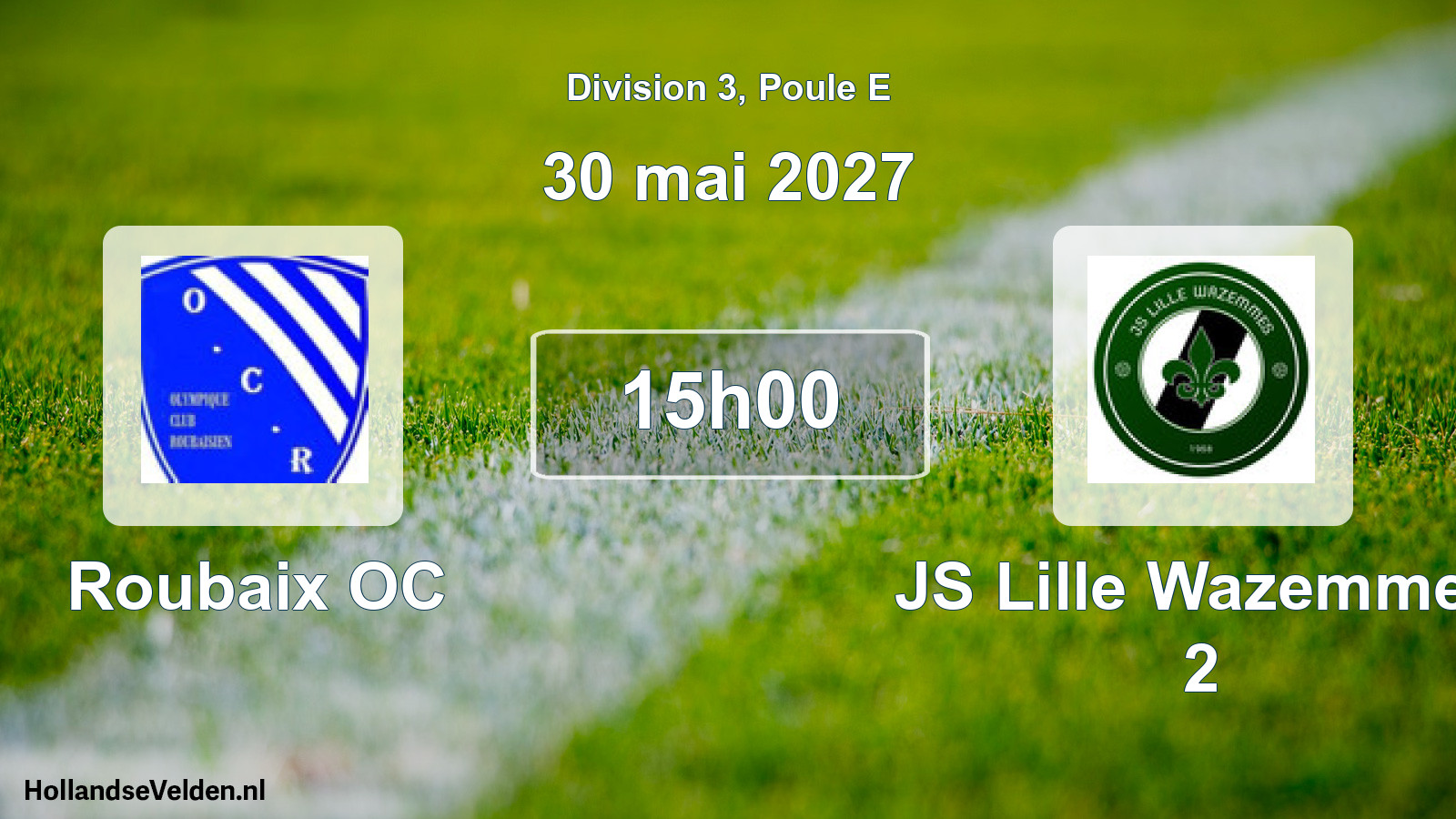 Scheduled Match: Roubaix OC - JS Lille Wazemmes 2 (30 May 2027)